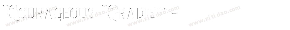 Courageous Gradient字体转换